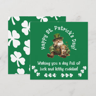 Festiva Tarjeta de felicitación del día de San Patricio Fe