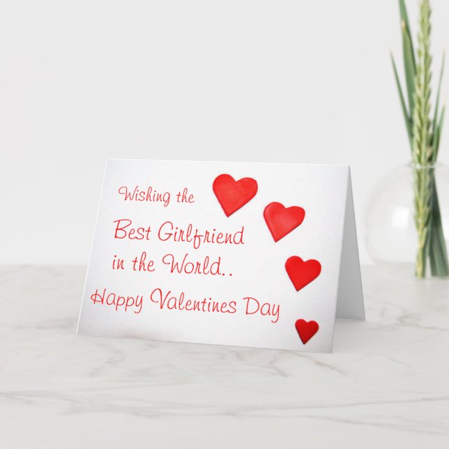 Festiva Tarjeta de felicitación del día de San Valentín (Anverso)