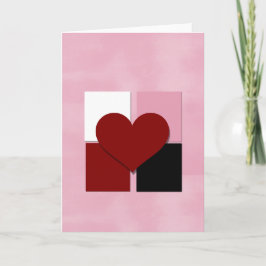 Festiva Tarjeta de felicitación del día de San Valentín Ca
