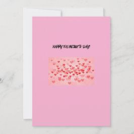 Festiva Tarjeta de felicitación del día de San Valentín fe
