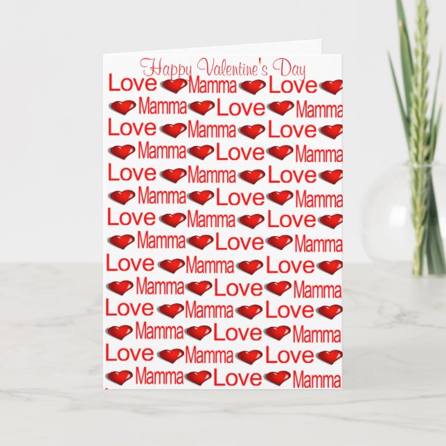 Festiva Tarjeta de felicitación del día de San Valentín Ma (Anverso)