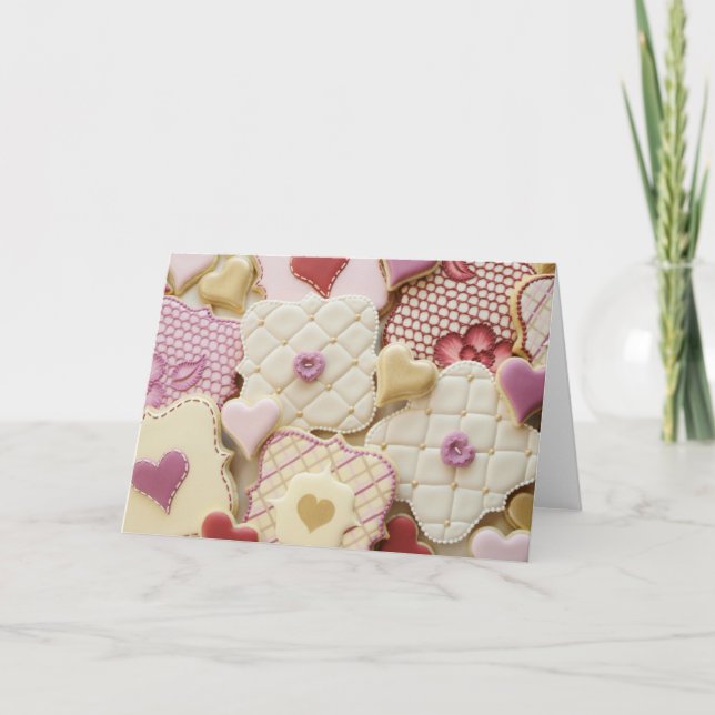 Festiva Tarjeta de felicitación del el día de San Valentín (Anverso)