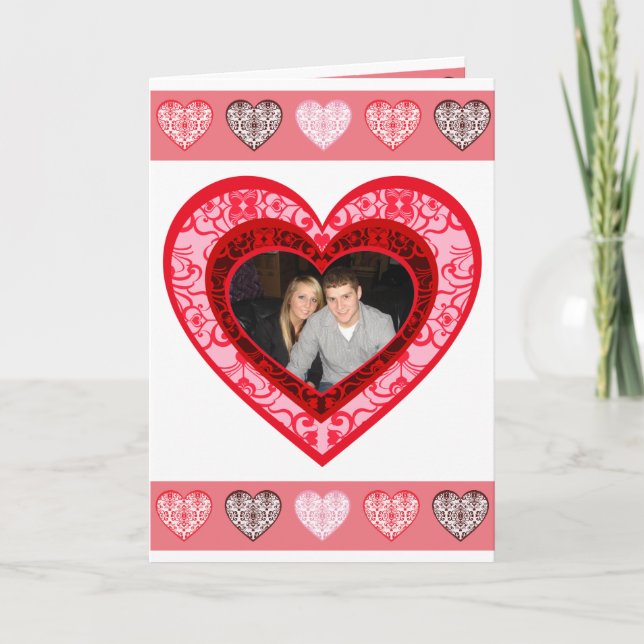 Festiva Tarjeta de felicitación del El día de San Valentín (Anverso)