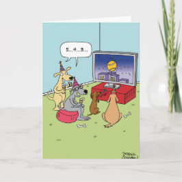 Festiva Tarjeta de felicitación del humor del Año Nuevo de