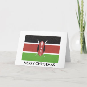 Festiva tarjeta de felicitación del kenyan