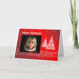 Festiva Tarjeta de felicitación del marco de la foto del