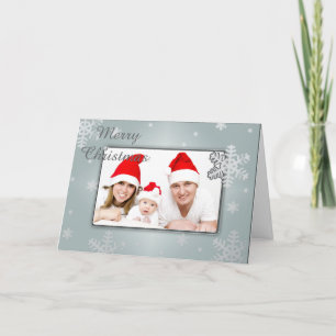 Festiva Tarjeta de felicitación del marco de la foto del