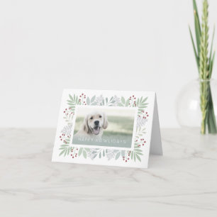 Festiva Tarjeta de felicitación del Mascota del perro feli