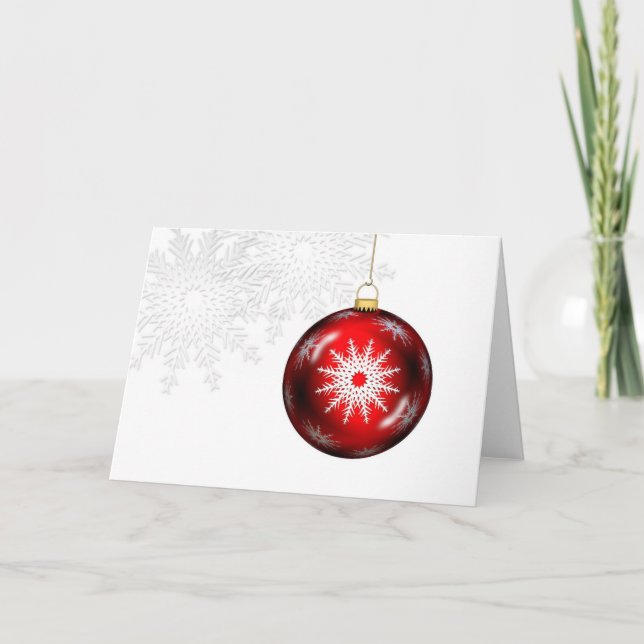 Festiva Tarjeta de felicitación del ornamento del día de (Anverso)