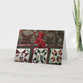 Festiva Tarjeta de felicitación del oso 2014c del