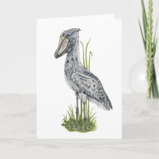 Festiva Tarjeta de felicitación del pájaro zapatero