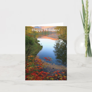 Festiva Tarjeta de felicitación del paraíso del otoño