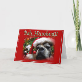 Festiva Tarjeta de felicitación del perro del boxeador del