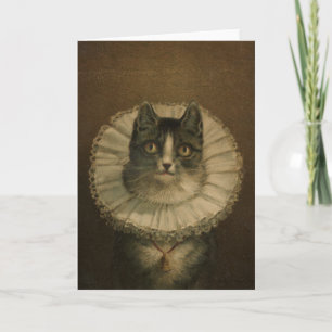 Festiva Tarjeta de felicitación del siglo XIX de la