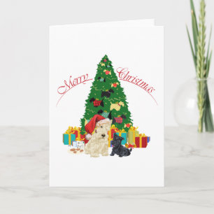 Festiva Tarjeta de felicitación del Terrier Escocés