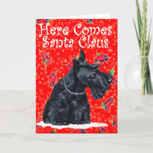 Festiva Tarjeta de felicitación del Terrier Escocés
