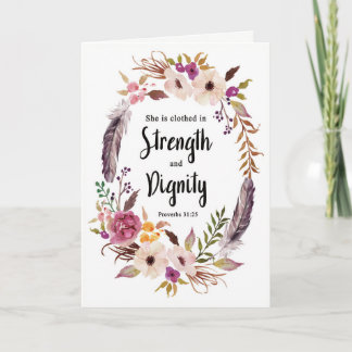 Festiva Tarjeta de felicitación del verso de la biblia,