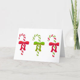 Festiva Tarjeta de Felicitación Delicia de Bastón de Caram