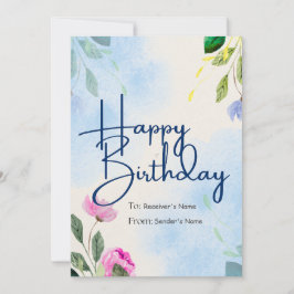 Festiva Tarjeta de felicitación digital de Personalizable 