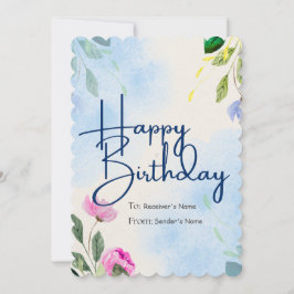 Festiva Tarjeta de felicitación digital de Personalizable