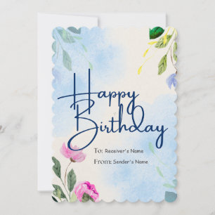 Festiva Tarjeta de felicitación digital de Personalizable