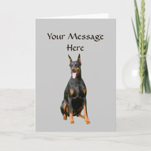 Festiva Tarjeta de felicitación Doberman Pinscher