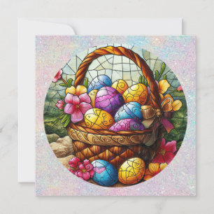 Festiva Tarjeta de felicitación Easter Basket Easter