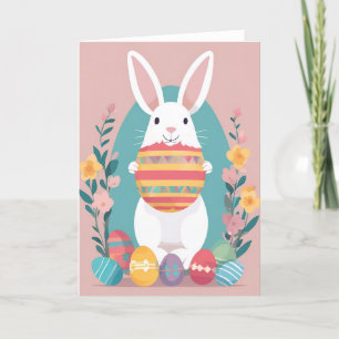 Festiva Tarjeta de felicitación Easter Bunny