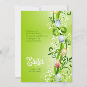 Festiva Tarjeta de felicitación Easter Vine