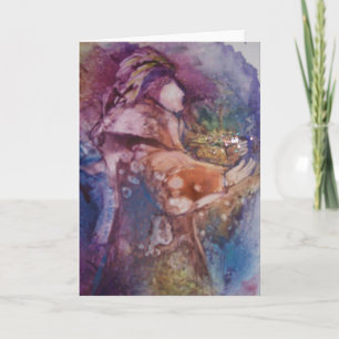 Festiva Tarjeta de felicitación "El regalo del Magi"