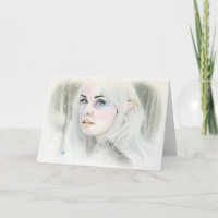 Tarjeta de felicitación Elven Snow Queen