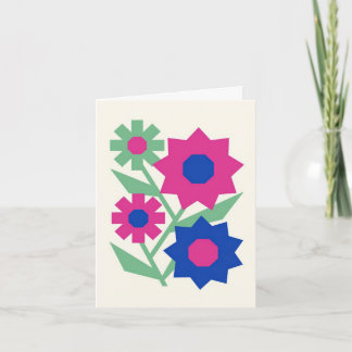 Festiva Tarjeta de Felicitación en Blanco