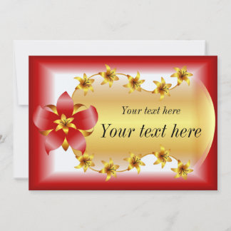 Festiva Tarjeta de felicitación en blanco