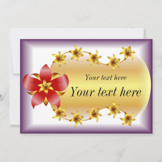 Festiva Tarjeta de felicitación en blanco