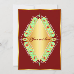 Festiva Tarjeta de felicitación en blanco