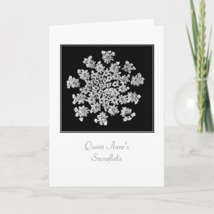 Festiva Tarjeta de felicitación en blanco 'Copo de nieve d