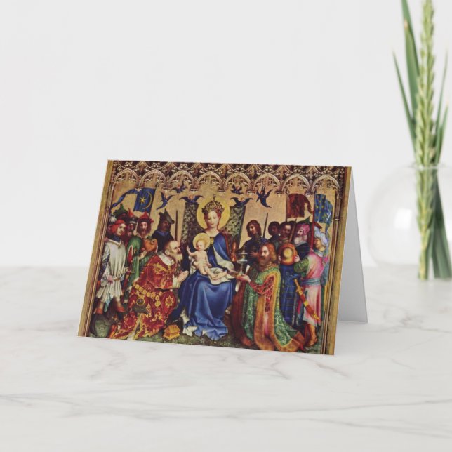 Festiva Tarjeta de felicitación (escritura): 2:9 del Mt - (Anverso)