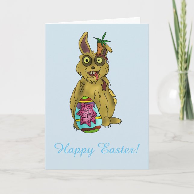 Festiva Tarjeta de felicitación estándar Bunny Bunny Resur (Anverso)