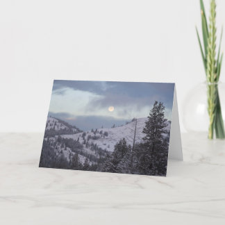 Festiva Tarjeta de felicitación Eve Moon para navidades