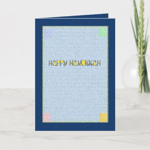 Festiva Tarjeta de felicitación feliz de Jánuca
