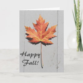 Festiva Tarjeta de felicitación feliz de la hoja de la