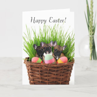 Festiva Tarjeta de felicitación feliz de los perritos del