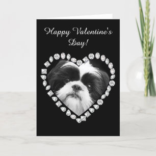 Festiva Tarjeta de felicitación feliz de Shih Tzu del el