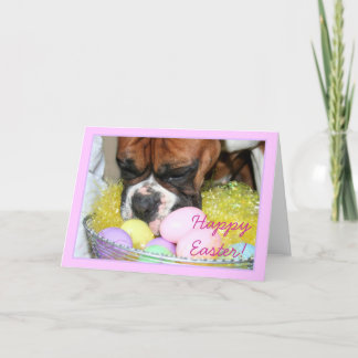 Festiva Tarjeta de felicitación feliz del boxeador de