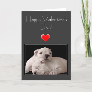 Festiva Tarjeta de felicitación feliz del bulldog del el
