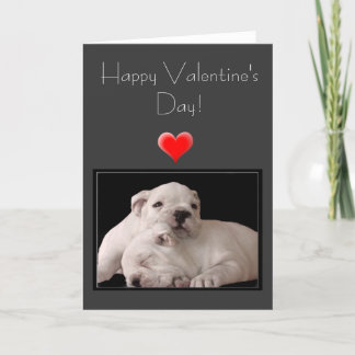 Festiva Tarjeta de felicitación feliz del bulldog del el