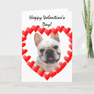 Festiva Tarjeta de felicitación feliz del bulldog francés