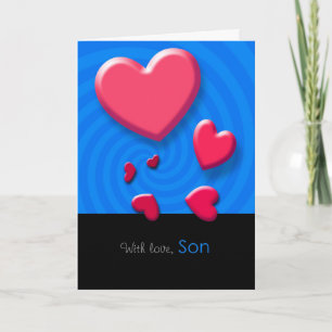 Festiva Tarjeta de felicitación feliz del hijo del el día