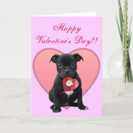 Festiva Tarjeta de felicitación feliz del perrito de
