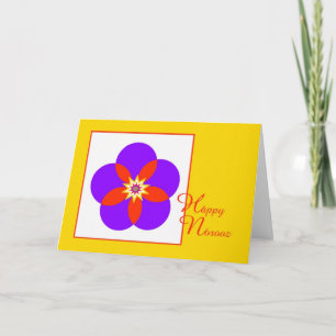 Festiva Tarjeta de felicitación feliz hermosa de Norooz